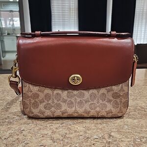 Coach Brown and Tan Crossbody Bag